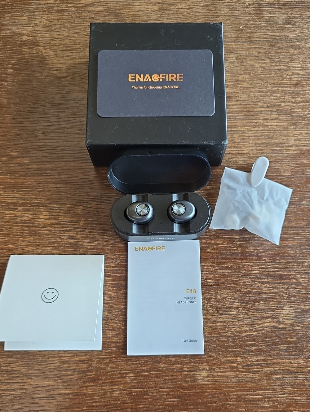 ENACFIRE Wireless Bluetooth Earbuds with Charging Case